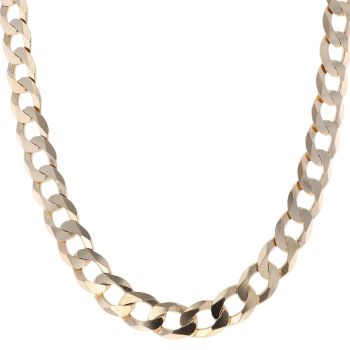 9ct Yellow Gold Curb Chain 22"