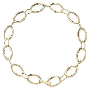 18ct Yellow Gold Fancy Bracelet 7.5"