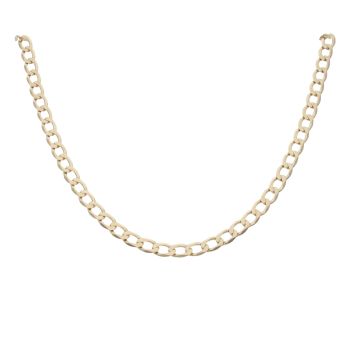 9ct Yellow Gold Curb Chain 18"