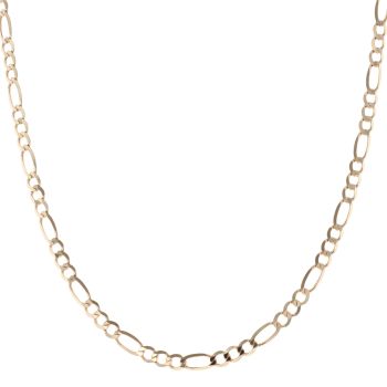 9ct Yellow Gold Figaro Chain 18"