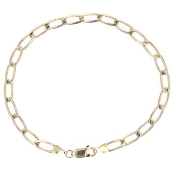 9ct Yellow Gold Curb Bracelet 8"