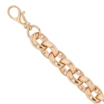 9ct Yellow Gold Belcher Bracelet 9.5"