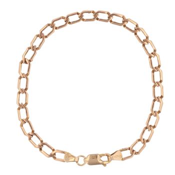 9ct Yellow Gold Fancy Curb Bracelet 7"