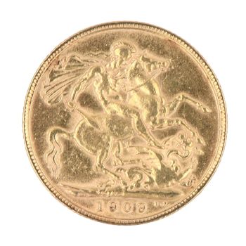 1909 Edward VII Full Sovereign Coin