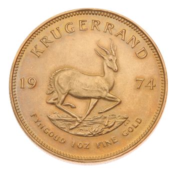 1974 1oz South Africa Krugerrand Coin