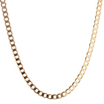 9ct Yellow Gold Curb Chain 18"