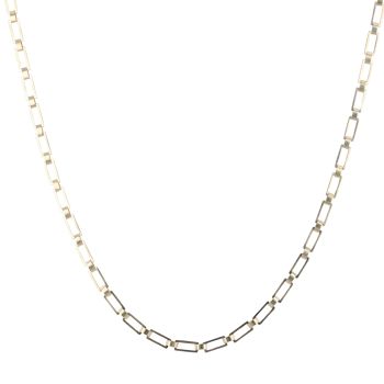 9ct Yellow Gold Open Rectangle Chain 20"