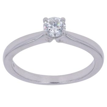 Platinum 0.25ct Brilliant Cut Diamond Solitaire Ring