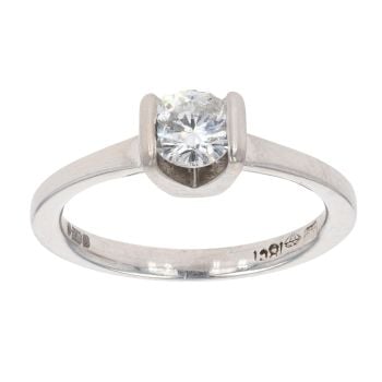 18ct White Gold 0.50ct Diamond Solitaire Ring