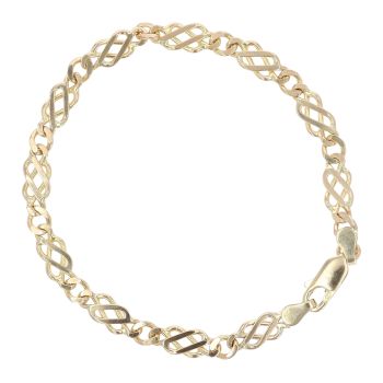 9ct Yellow Gold Celtic Bracelet 7"