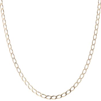 9ct Yellow Gold Curb Chain 22"