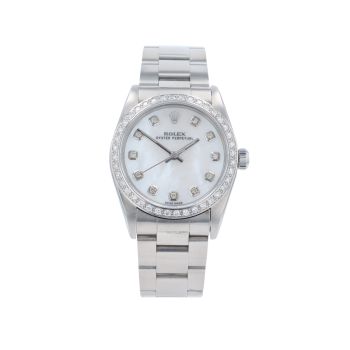 Rolex Custom Oyster Perpetual Pre Owned Watch Ref 77080