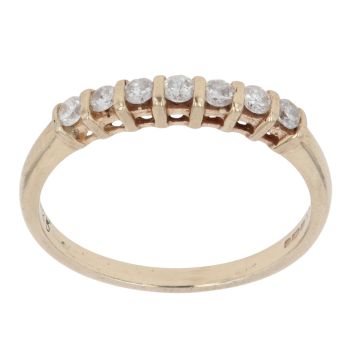 9ct Yellow Gold 0.25ct Brilliant Cut Diamond Eternity Ring