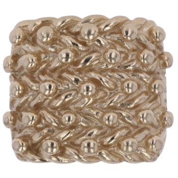 9ct Yellow Gold Five Row Keeper Ring