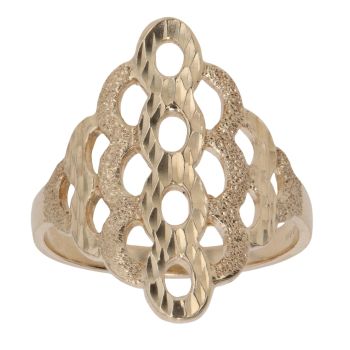 9ct Yellow Gold Patterned Fancy Ring