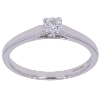 18ct White Gold 0.22ct Diamond Solitaire Ring