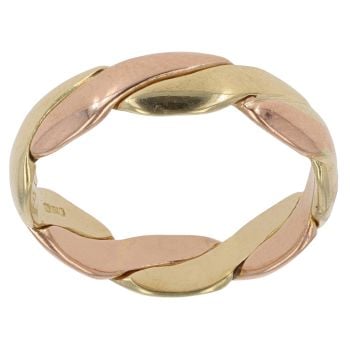 18ct Yellow And Rose Gold Fancy Twist Band