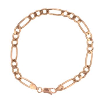9ct Yellow Gold Figaro Bracelet 7.5"