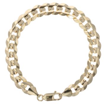9ct Yellow Gold Curb Bracelet 8.5"