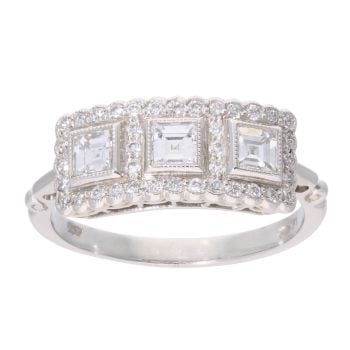 Platinum Fancy 0.70ct Diamond Ring