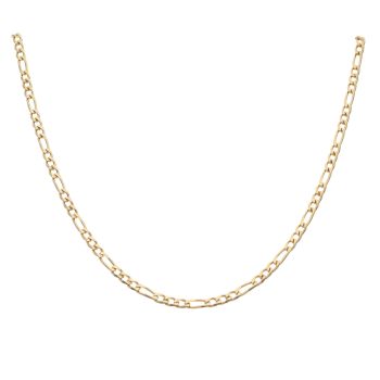 9ct Yellow Gold Figaro Chain 18"