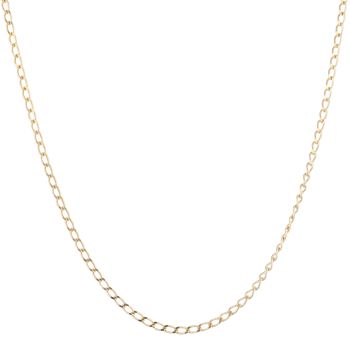 9ct Yellow Gold Curb Chain 22"