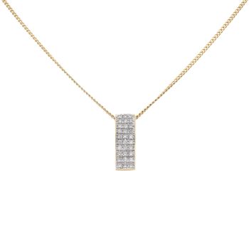 18ct Yellow Gold 0.45ct Brilliant Cut Diamond Pendant And Chain 18"