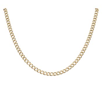 18ct Yellow Gold Curb Chain 18"