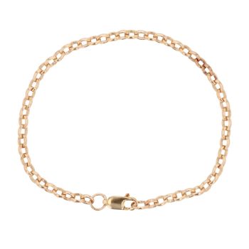 9ct Yellow Gold Belcher Bracelet 6.5"
