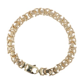 9ct Yellow Gold Fancy Bracelet 8.5"