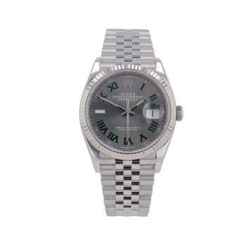 Rolex Datejust 'Wimbledon' Pre Owned Watch Ref 126234