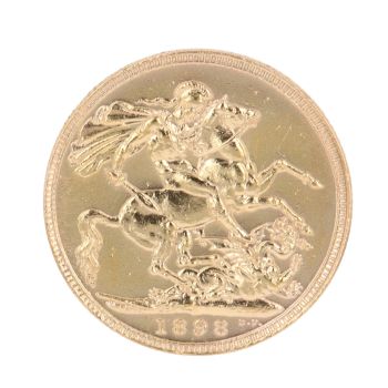 1898 Victoria Full Sovereign Coin