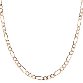 9ct Yellow Gold Figaro Chain 28"
