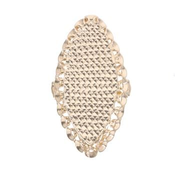 14ct Yellow Gold Patterned Ring