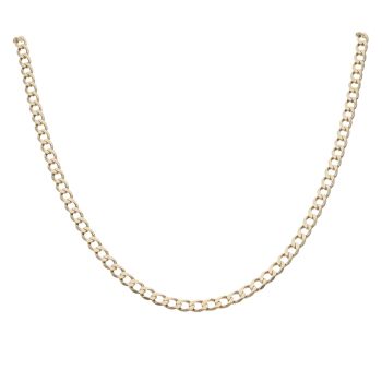 9ct Yellow Gold Curb Chain 22"