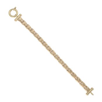 9ct Yellow Gold Fancy Bracelet 7"