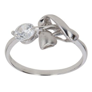 18ct White Gold Cubic Zirconia Fancy Ring