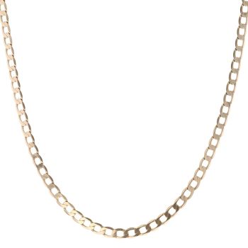 9ct Yellow Gold Curb Chain 20"