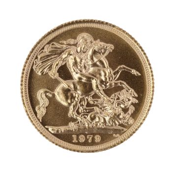 1979 Elizabeth II Decimal Portrait UK Full Sovereign Coin
