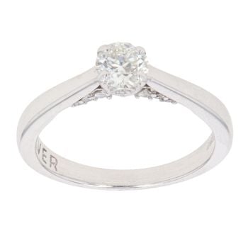 18ct White Gold 0.45ct Brilliant Cut Diamond Solitaire Ring