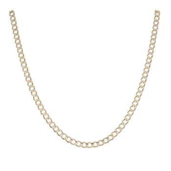 9ct Yellow Gold Curb Chain 18"