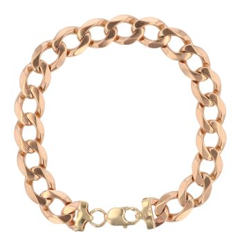 9ct Yellow Gold Curb Bracelet 9.5"