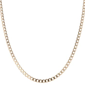 9ct Yellow Gold Curb Chain 20"