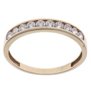 9ct Yellow Gold Cubic Zirconia Eternity Ring