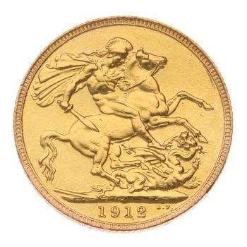1912 George V Full Sovereign Coin