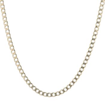 9ct Yellow Gold Curb Chain 16"