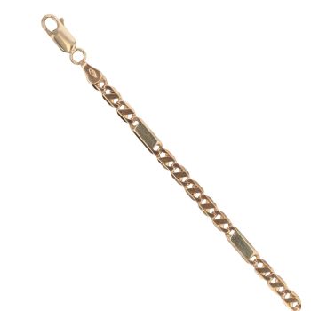 9ct Yellow Gold Fancy Bracelet 7.5"