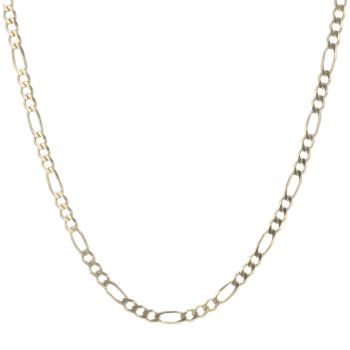 9ct Yellow Gold Figaro Chain 22"
