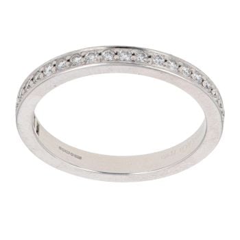 Tiffany & Co Platinum 0.25ct Brilliant Cut Diamond Half Eternity Ring
