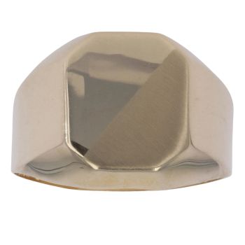 14ct Yellow Gold Octagon Signet Ring